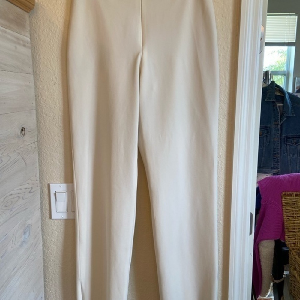 Cache cream high waisted size 6 pants vintage , zip at ankle‎ - Picture 2 of 12